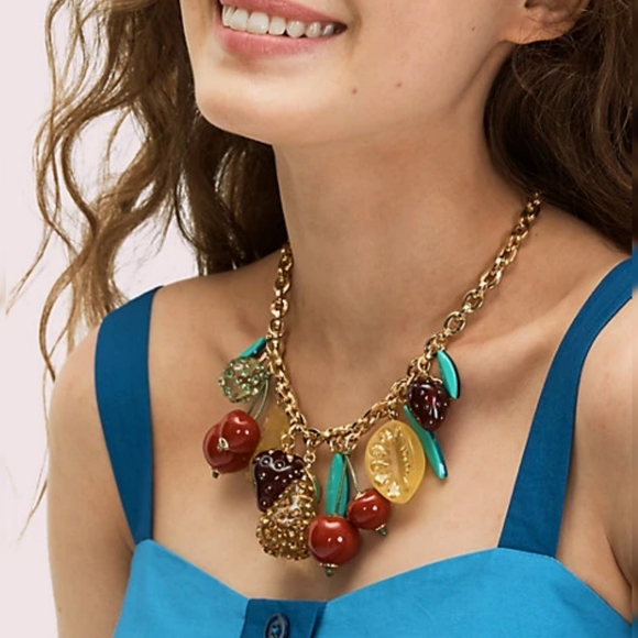 Kate spade BNWT tutti fruity charm necklace - Picture 2 of 8